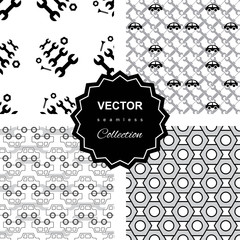 Auto service or car repair seamless pattern