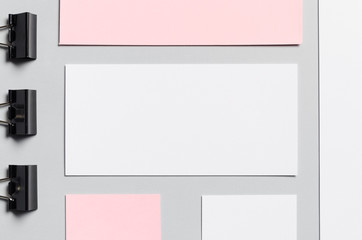 Branding / Stationery Mock-Up - Pink & White. Close-up

Letterhead (A4), DL Envelope, Compliments...