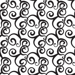 Curly or Swirly hand drawn background