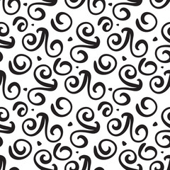 Curly or Swirly hand drawn background