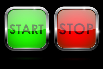 Start and stop buttons