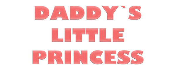 Word Daddy`s little Princess with colorful letters