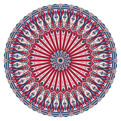 Round ethnic pattern