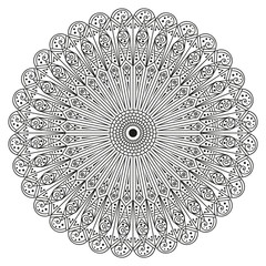 Round ethnic pattern