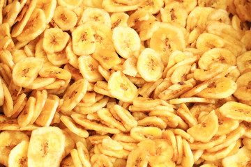 dried banana slices texture
