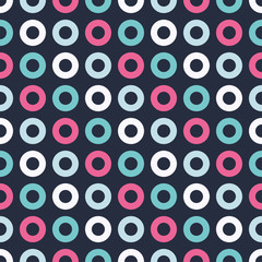Seamless vector decorative background with decorative rings. Print. Cloth design, wallpaper.
