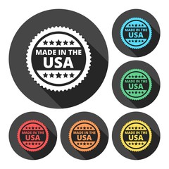 Made in the USA icons set