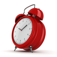 Red alarm clock