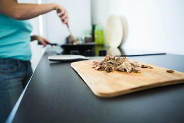 woman preparing in the kitchen, 