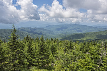 Obraz premium View of the Smoky Mountains from Clingman's Dome