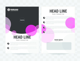 Business brochure flyer design template 