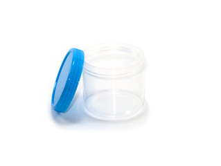 plastic transparent cylinder containers with coloured lids