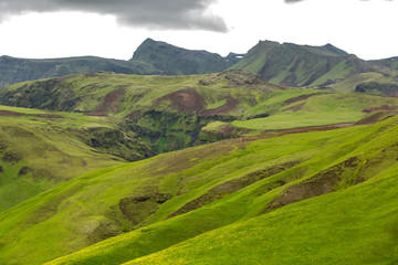 Obraz premium View at mountain landscape in Iceland