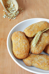 Whole wheat flour cookies