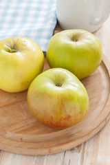 Bramley cooking apples a popular British variety for making pies and desserts