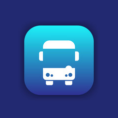 Bus icon, passenger transport