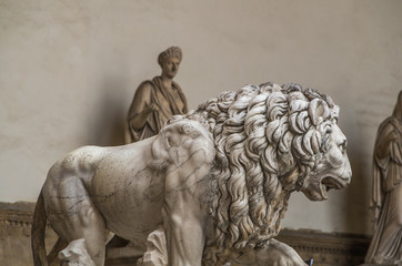 Naklejka premium Florence has many famous and historical statues and sculptures within all its public areas