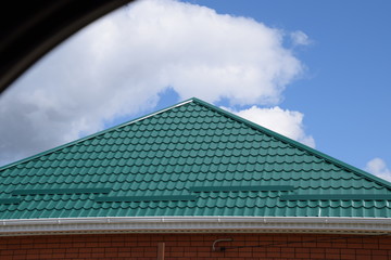 Fototapeta na wymiar Roof metal sheets
