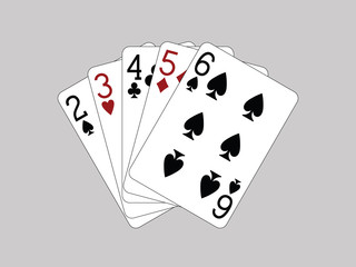 Straight vector illustration