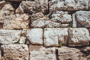 Background texture of an old stone wall