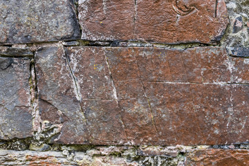 古い城壁の石垣 Stone wall of the castle