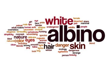 Albino word cloud concept