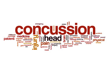 Concussion word cloud concept