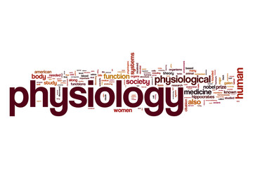 Physiology word cloud concept