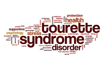Tourette syndrome word cloud concept