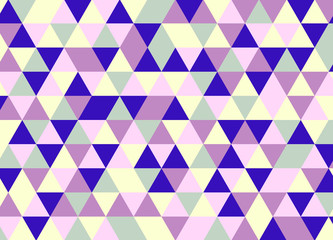 Colorful geometric triangle pattern. Abstract vector background.