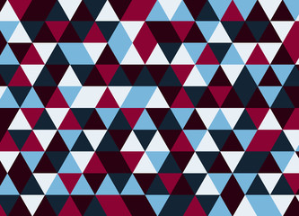 Colorful geometric triangle pattern. Abstract vector background. - 117535161