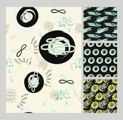 Trendy style geometric elements Memphis