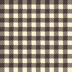 black and cream seamless gingham pattern
