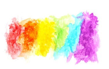 colorful of watercolor texture on white paper background