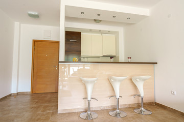 Interior of a guest house kitchen