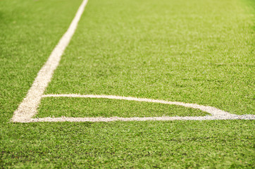 Obraz premium Stadium. Grass. Football field. Sport and fitness.