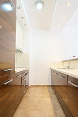 Interior of a guest house kitchen