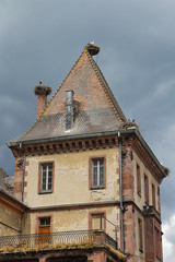 Fototapeta na wymiar ruines de l'abbaye de Munster, Alsace, France