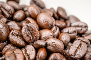 macro coffee bean texture background