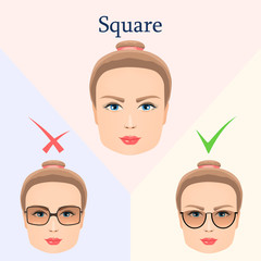 Glasses for square face