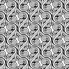 Decorative ornamental vector seamless pattern