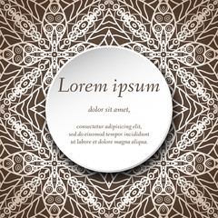 Vector design templates. Seamless abstract pattern, hand drawn texture for Invitations, Cards, Flyers. Floral vintage geometric background. Fabric or paper print.