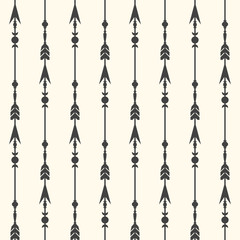 Seamless background with vintage arrows