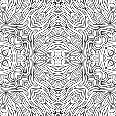 Abstract vector decorative nature ethnic hand drawn pattern