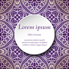 Vector design templates. Seamless abstract pattern, hand drawn texture for Wedding, Bridal, Valentine's day or Birthday Invitations, Cards, Flyers. Floral vintage geometric background. 