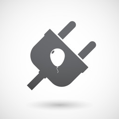 Isolated male plug with a balloon