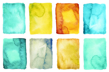 Abstract watercolor painted backgrounds