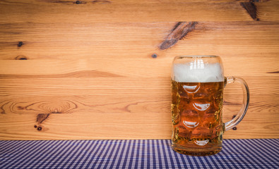 Oktoberfest Bier Maß Krug Biergarten Hintergrund