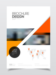 Catalogue cover design. Annual report vector illustration templa