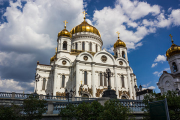 Fototapeta na wymiar The Temple Of Christ The Savior in Moscow, Russian Federation